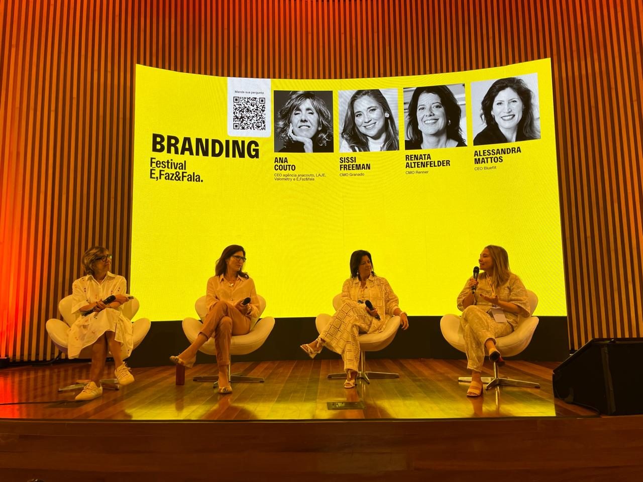Painel sobre branding no Festival É, Faz e Fala